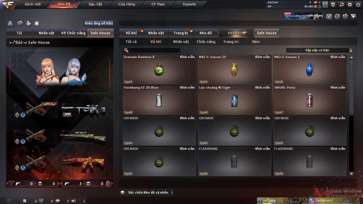 shop acc cf uy tin gia re